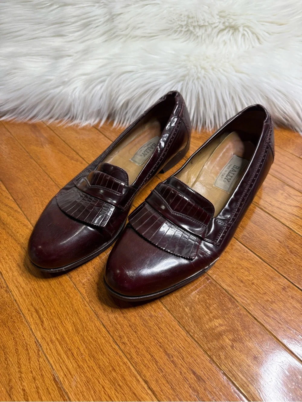 Bally Classic Men's Tassel Loafers in Dark Brown Size 9.5 Made in Italy
